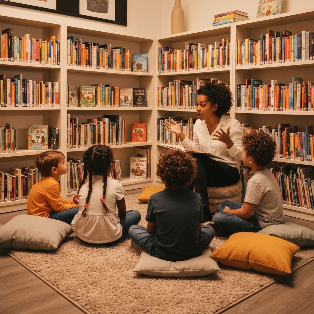 Story time at the library
